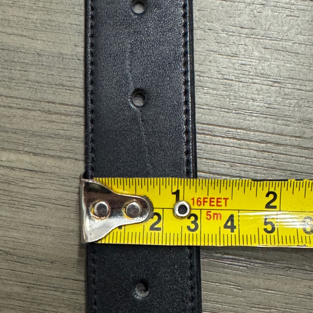 Vintage 90’s Brighton Black Leather Belt with Conchos and Charms - Picture 11 of 11